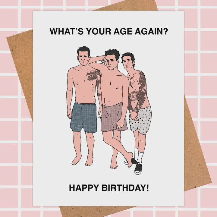 Blink 182 Birthday Card - Pop Culture Card