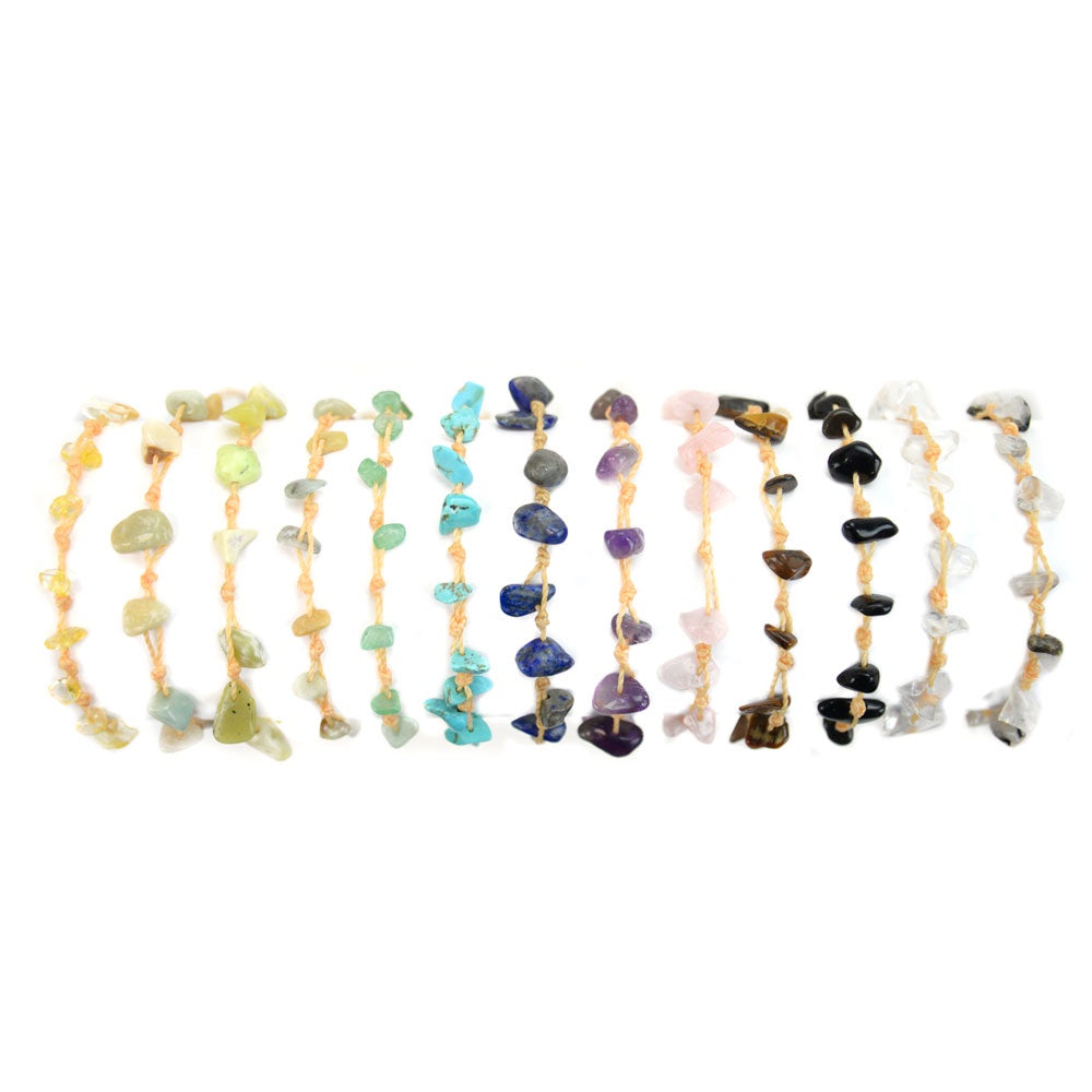 Simple Gemstones Bracelet/Anklet - Assorted