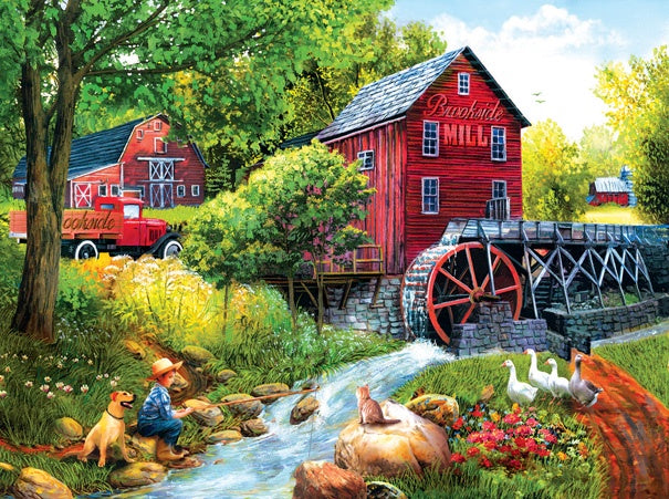 Playing Hookey at the Mill 1000 Piece Jigsaw Puzzle