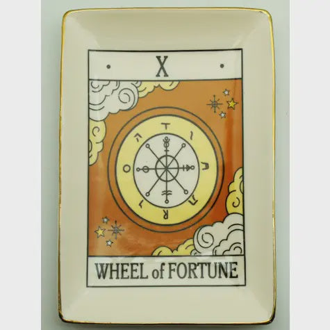 Wheel of Fortune Tarot Card Ceramic Tray 3452