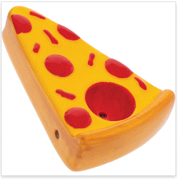 Wacky Bowlz 3.5" Ceramic Pizza Slice Pipe