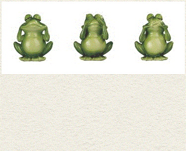 GSC - No Evils Frog Statues 61279