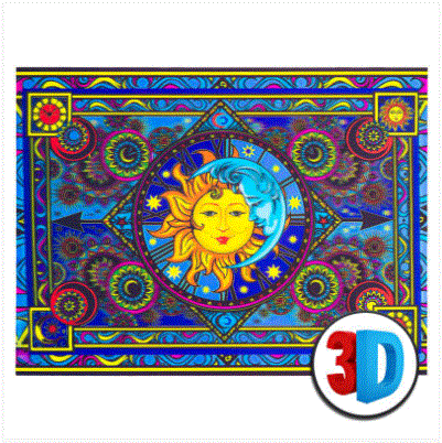 3D Lenticular Poster - Sun & Moon