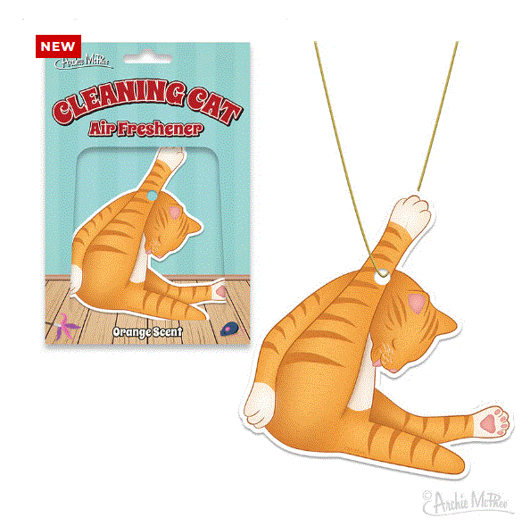 Archie McPhee - Cleaning Cat Air Freshener