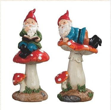 Gnome on Mushroom Statue 49492