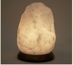 Himalayan White Salt Lamp 8" - 8446