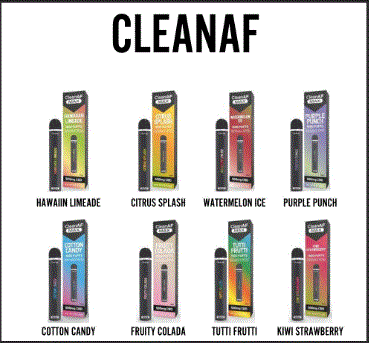 Clean AF - CBD Max 500mg 1500 Puffs 6ml Disposable Vape