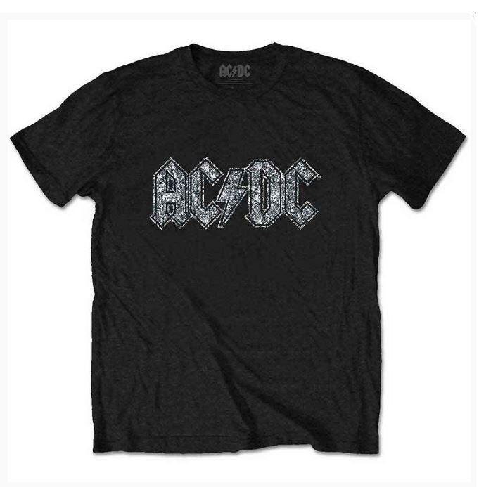 ACDC Kids T-Shirt - Embellished Logo (Black)