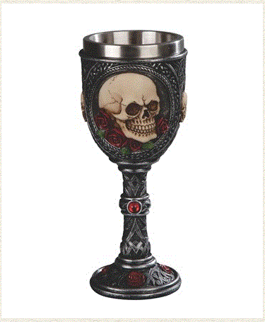 GSC - Skull w/Rose Goblet 44140