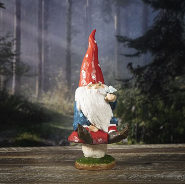 Gnome on Toadstool Statue 14778