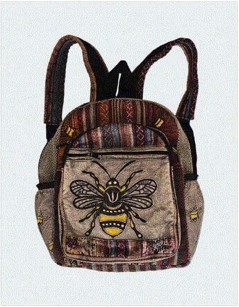 Queen Bee Print Backpack