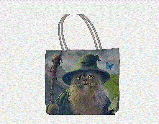 Fantasy Gifts - Catdalf Techno Jute Tote Bag