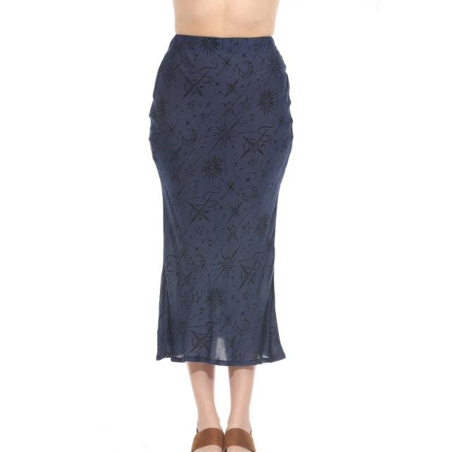 Celestial Bias Cut Skirt