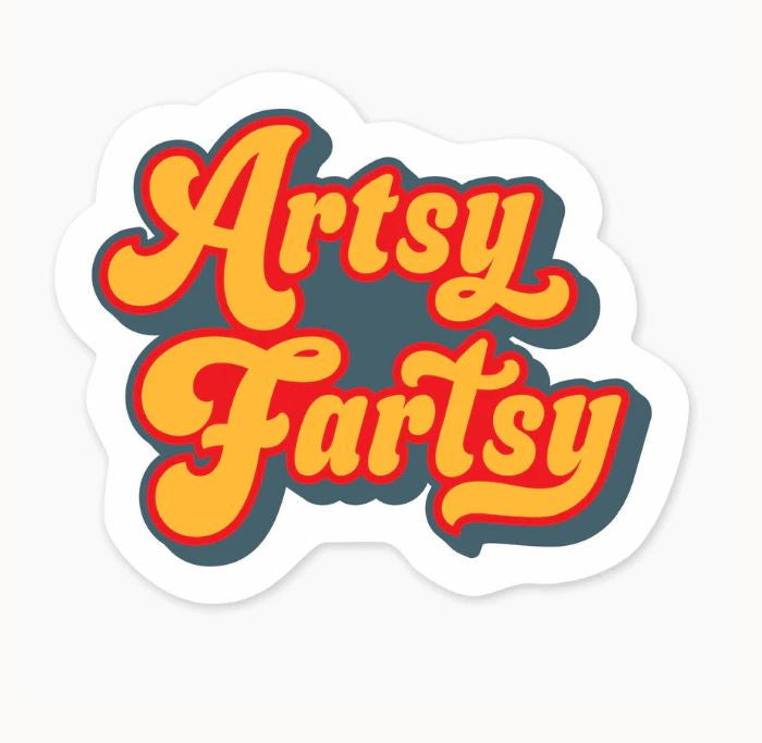 Artsy Fartsy Art Sticker