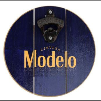 Cerveza Modelo 8" Round Opener Plaque