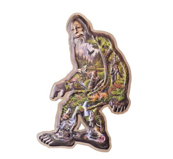 Bigfoot Shaped Metal Sign