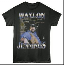 Waylon Jennings Faded Brick Smoke T-Shirt