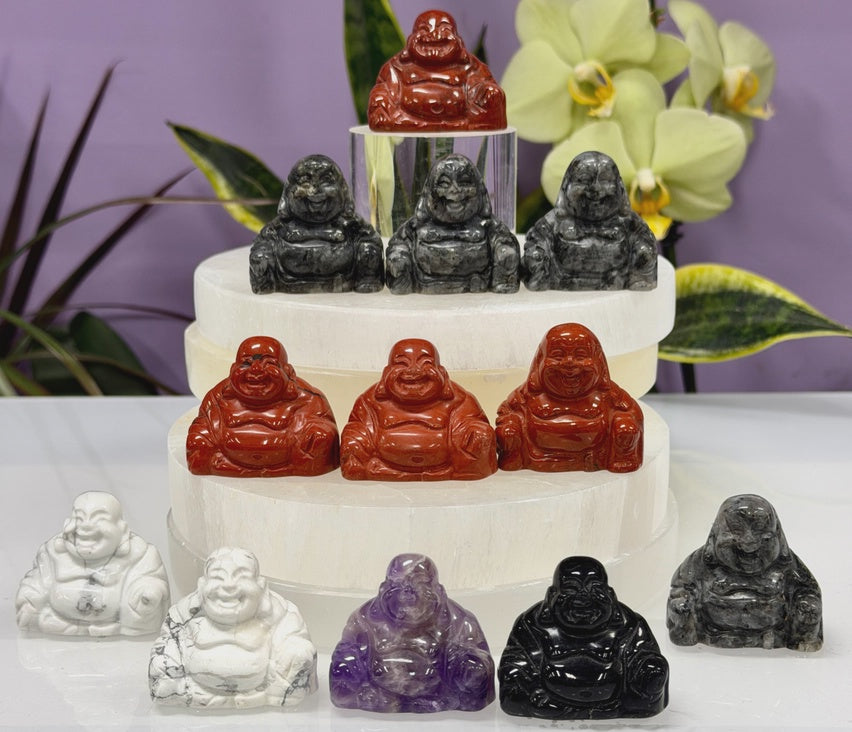 Natural Gemstone Crystal Buddha