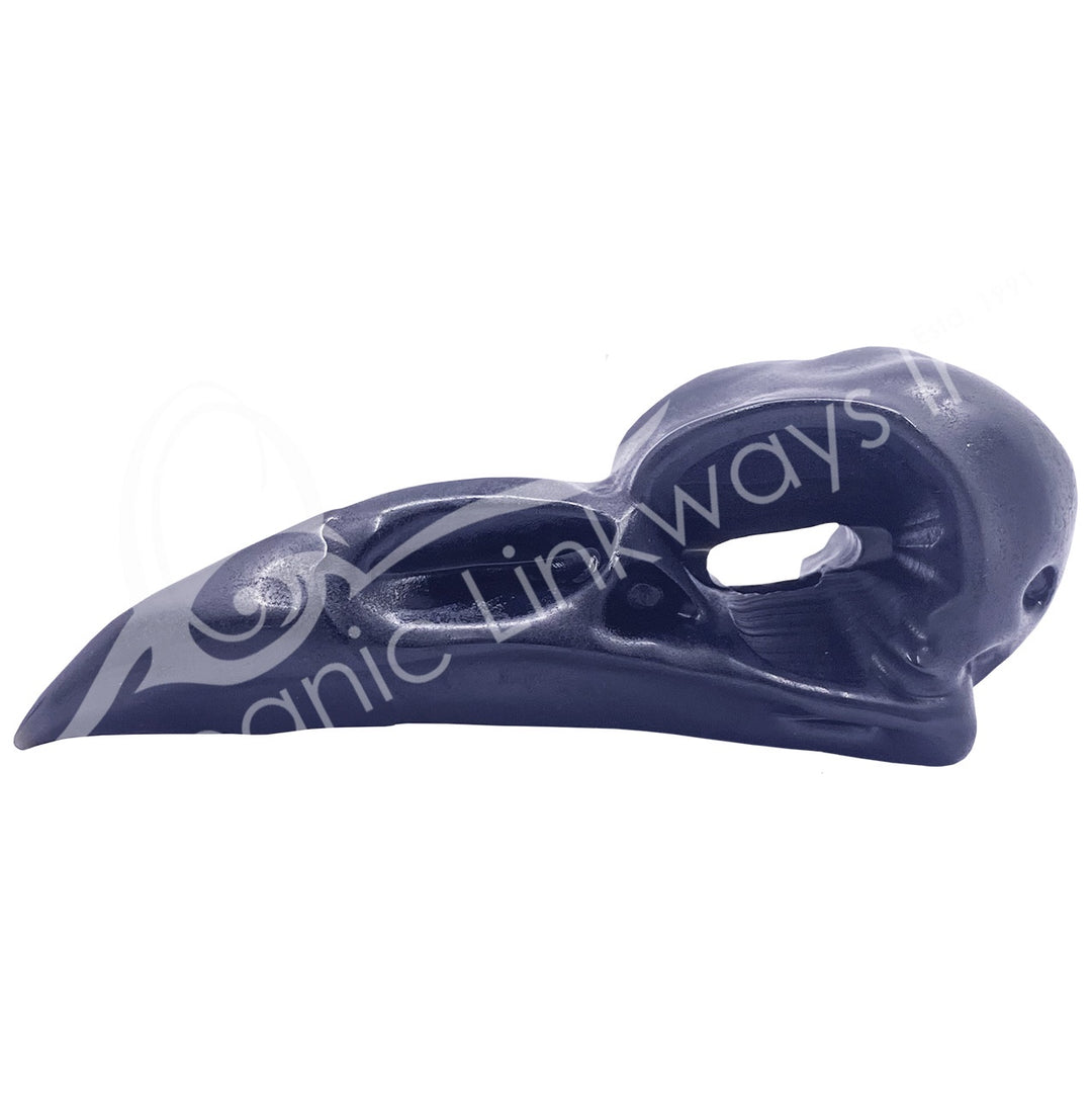 Black Obsidian Carved Raven Skull