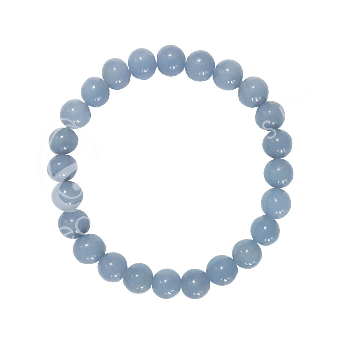 Angelite Beaded Elastic Bracelet OL