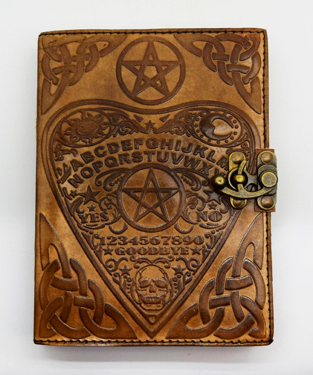 Ouija Board Planchette Leather Journal - 3053