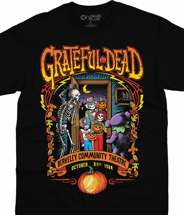 Liquid Blue - Grateful Dead "Trick Or Treat" Black T-Shirt