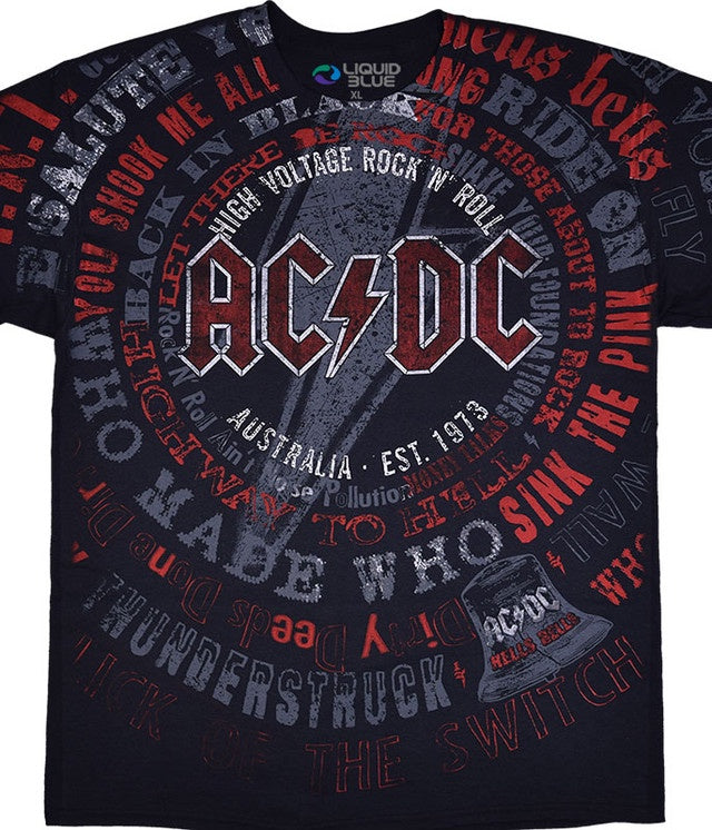 ACDC Songs T-Shirt