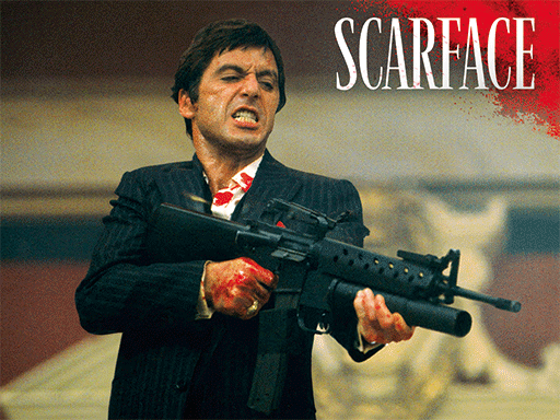 3D Poster - Scarface Gun