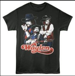 Waylon Jennings Collage Smoke T-Shirt