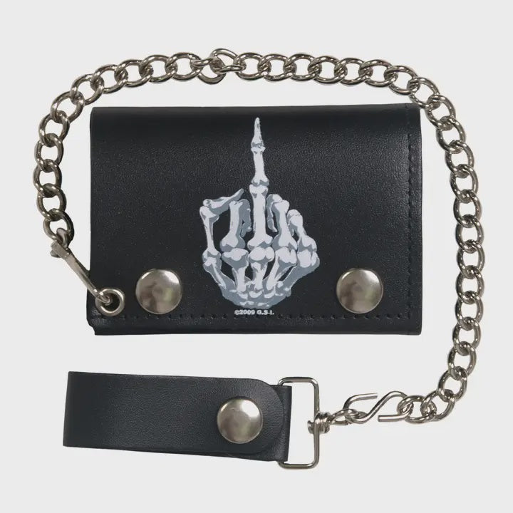 Hot Leathers - Skeleton Finger Trifold Wallet 16900
