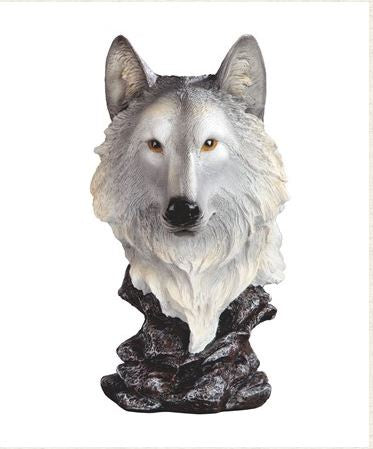 Wolf Head-Bust Statue 54760