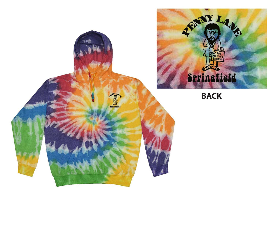 Penny Lane Guy Tie Dye Cloud Hoodie - Prism