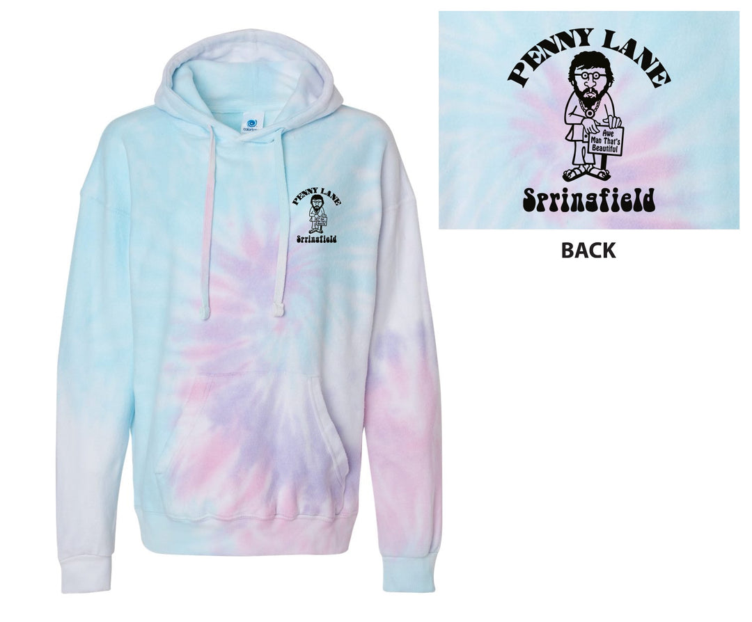 Penny Lane Guy Tie Dye Cloud Hoodie - Unicorn / Acadia