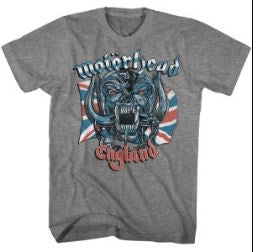 Motorhead Union Jack England Graphite T-Shirt