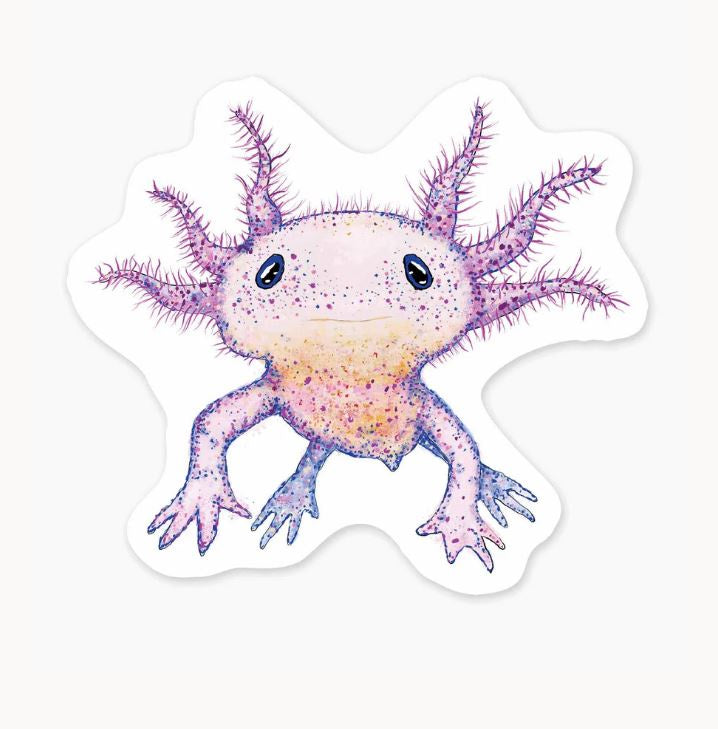 Axolotl Art Sticker