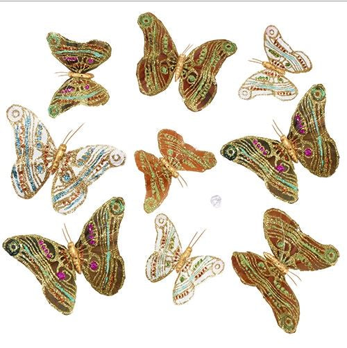 Vineyard Harvest Butterfly Garland Glitter