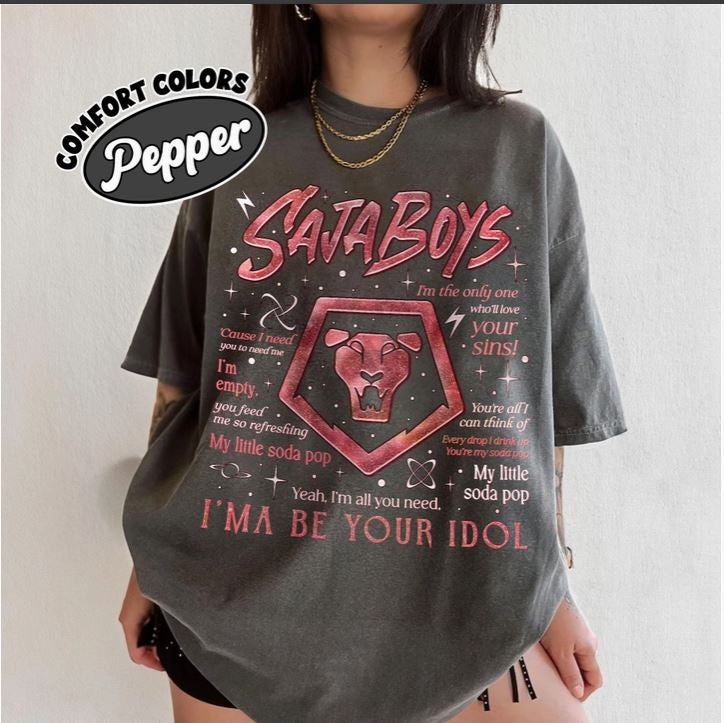 Comfort Colors Saja Boys Logo T-Shirt - Kpop Demon Hunters