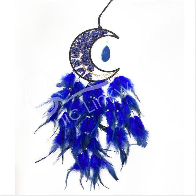 Dreamcatcher - Moon Tree w/Lapis Lazuli Stones