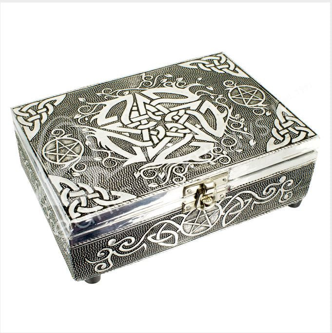 Celtic Pentacle Metal Box