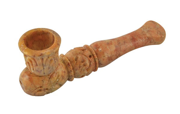 Carved Decadence Stone Steamroller Pipe