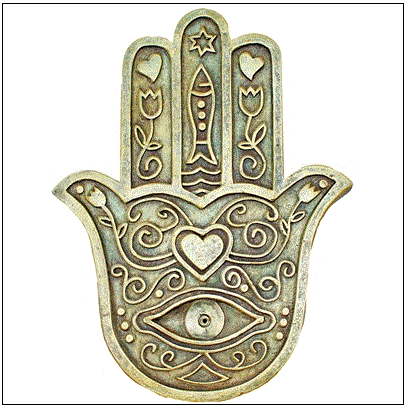 Hamsa Incense Holder Wall Plaque or Paperweight Combo