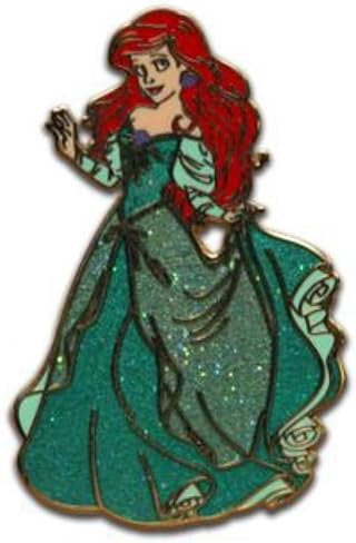 Disney Parks Princess Ariel Glitter Dress Pin