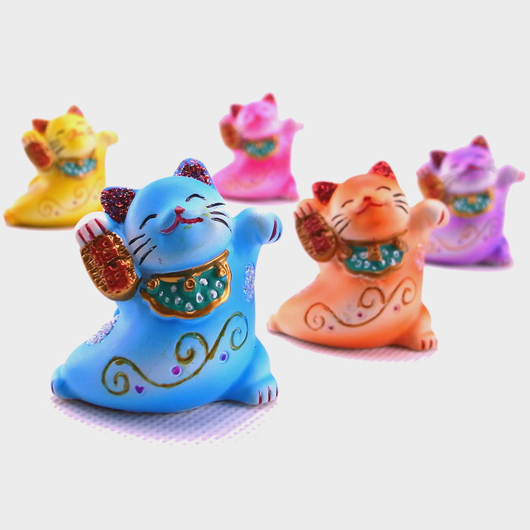 Lucky Cat Resin Figurine