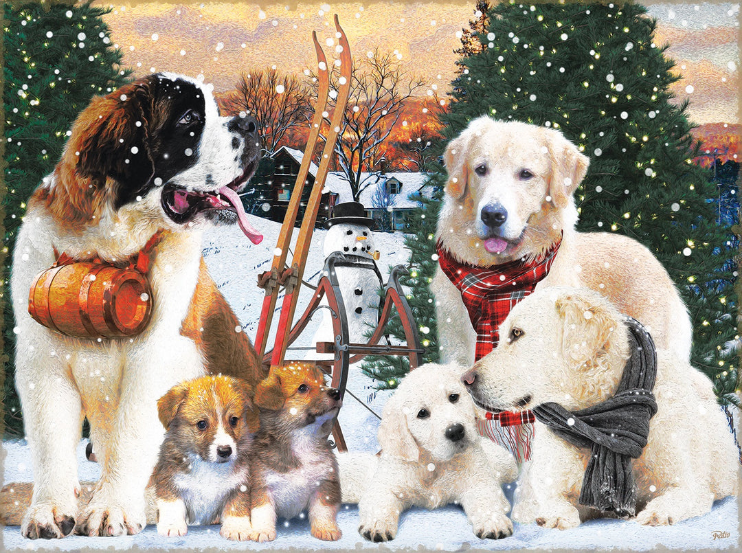 Winter Sportsmen 300 Piece Jigsaw Puzzle