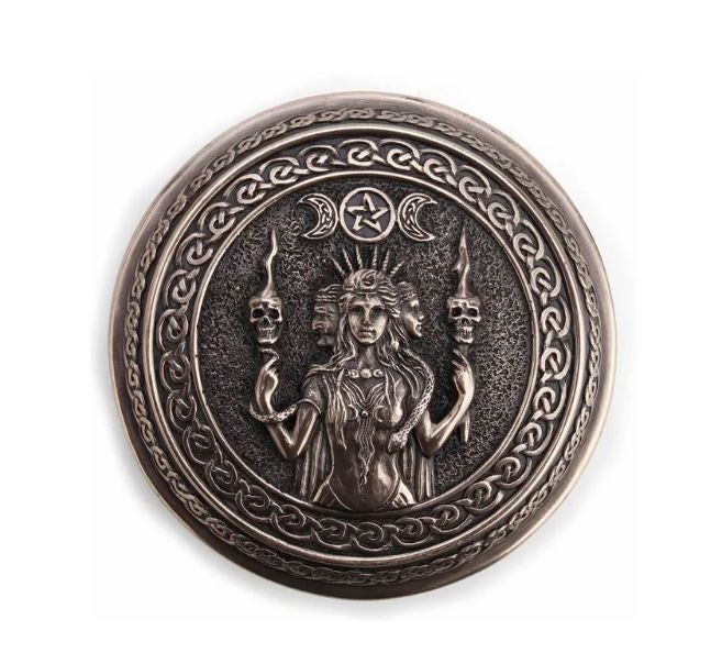 Hecate Goddess Chthonic Round Trinket Box 77818