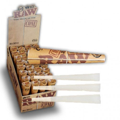 Raw Organic King Size Pre-Rolled Cones 3pk