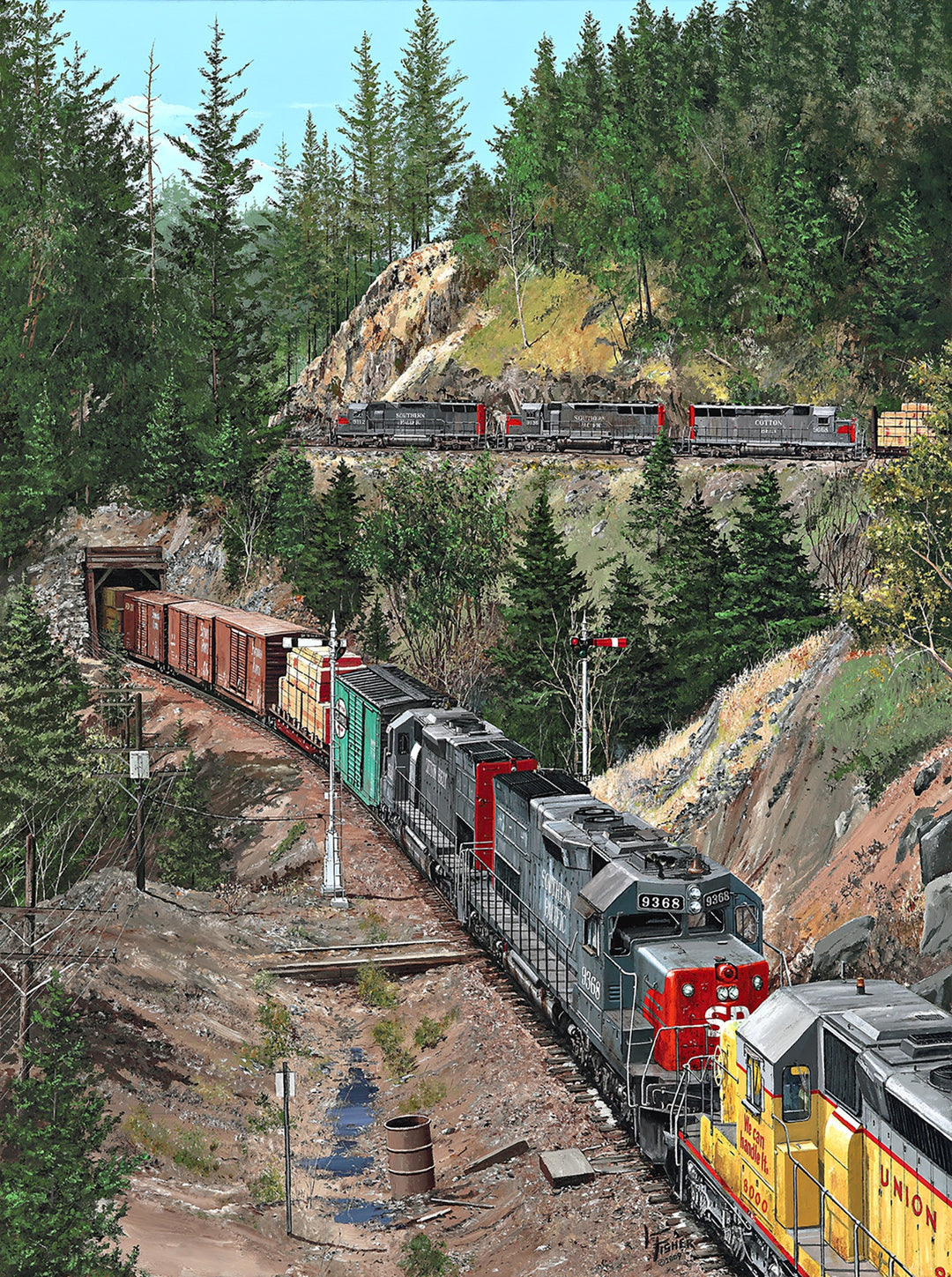 Super Power Over the Siskiyous 1000 Piece Jigsaw Puzzle