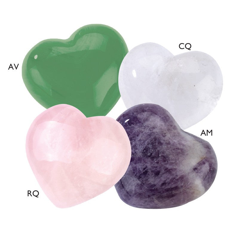 Carved Gemstone Puff Heart 4552
