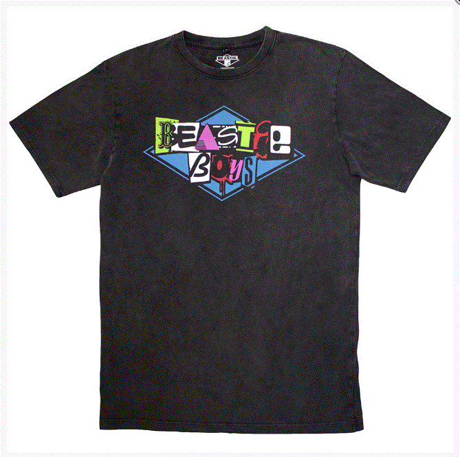 The Beastie Boys Unisex Stone Wash T-Shirt - Multicolour Logo