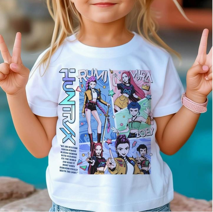 Comfort Colors Huntrix Demon Hunters Kids T-Shirt